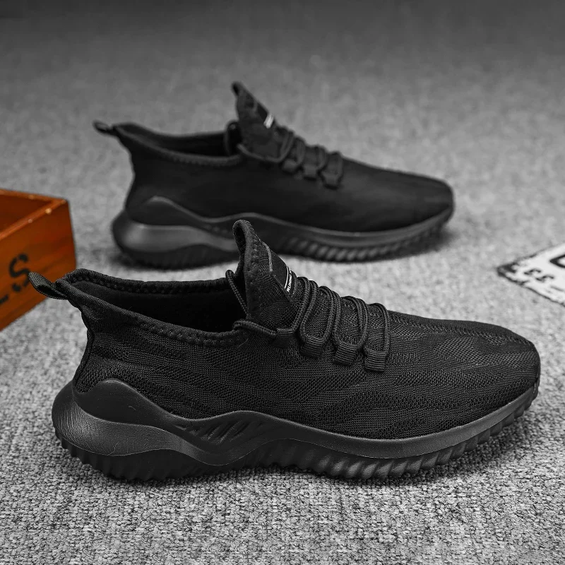 Men Running Shoes Outdoor Men Sneakers for Hiking Breathable Lightweight Mesh Casual Shoes Cushioned Lace Up Plus Size 39-46