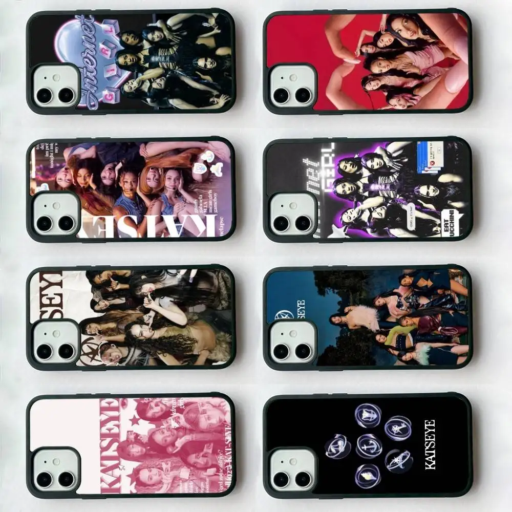 Katseye Global Pop Group Phone Case with Durable PC+TPU Back Cover