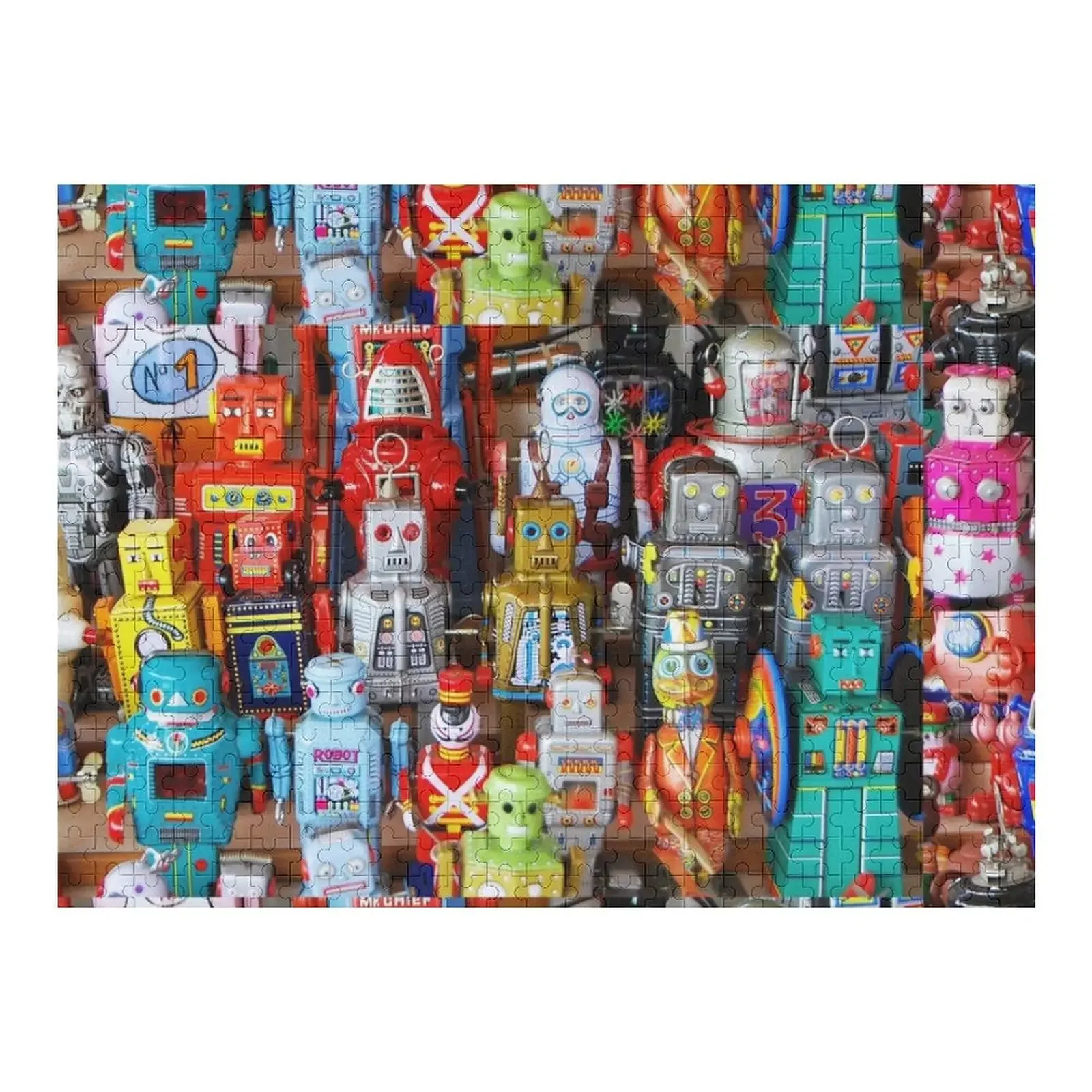

Tin Robot Toys Jigsaw Puzzle Customized Photo Toddler Toys Puzzle