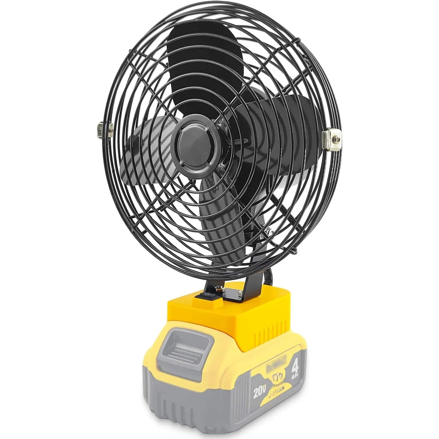 Portable Outdoor Jobsite Cordless Fan Compatible with DeWalt Bucket Indoor Fans Operated Powered by DeWalt 20V Max Battery outdoor solar charger kit waterproof solar panel built in 5200mah battery solar power bank for hunting 6v 12v cellular game cam