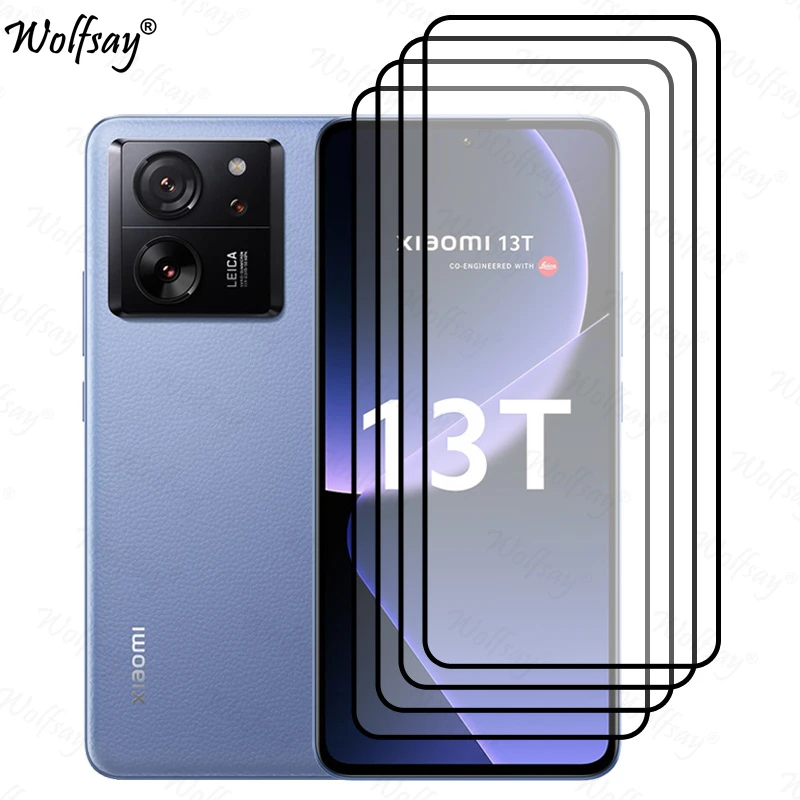 واقي شاشة كامل لهاتف Xiaomi 13T من الزجاج المقسى ل...