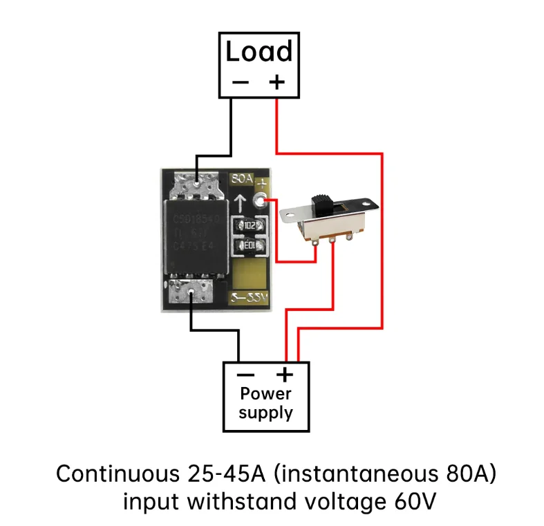 Parallel Mos Fet Switch Module 하이 파워 모스펫 스위치 모듈 -80A (High Power MOSfet Switch Module -80A)