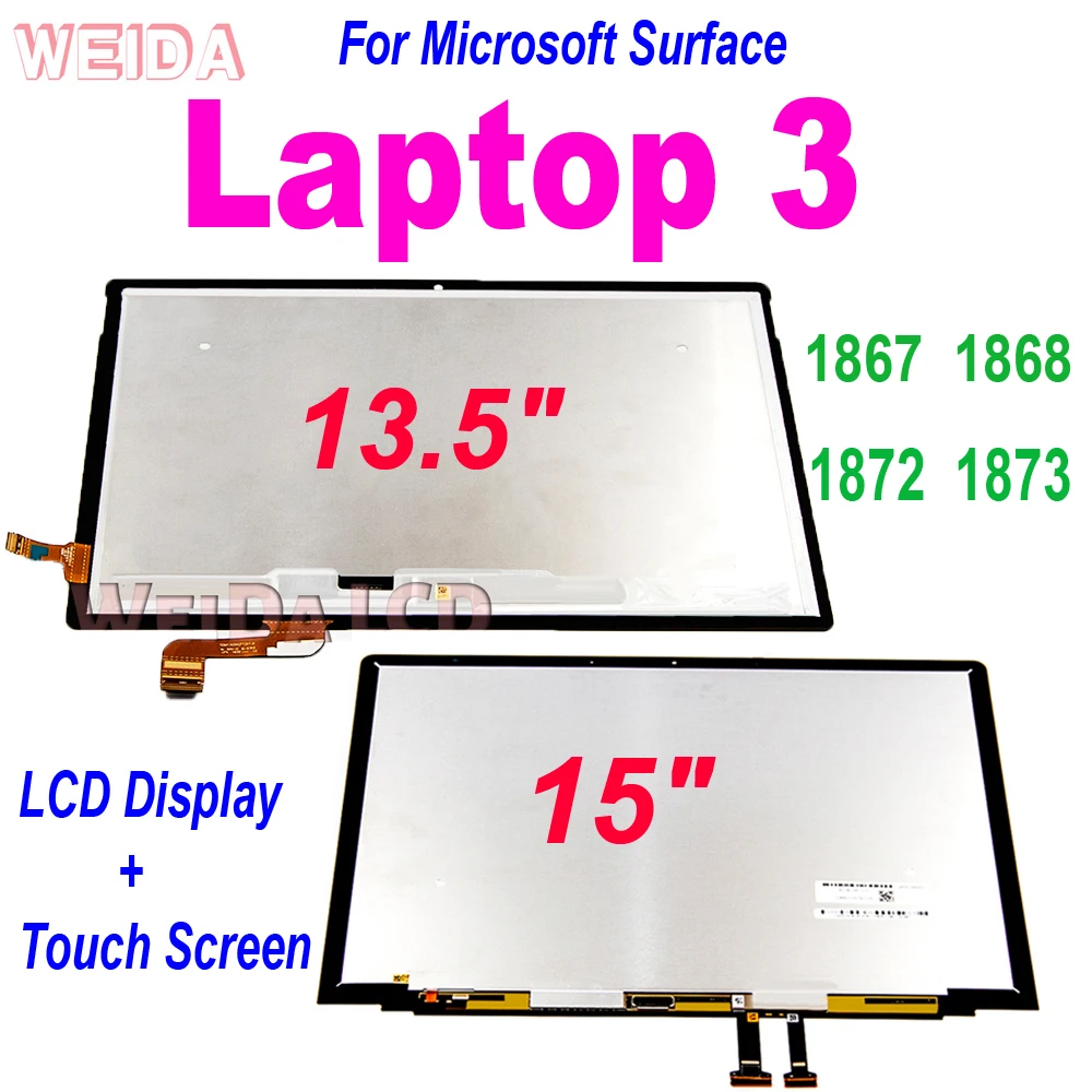 13.5 "15" Lcd Per Microsoft Surface Laptop 3 Display Lcd Touch Screen Digitizer Assembly Per Laptop Surface 3 1867 1868 1873 Lcd