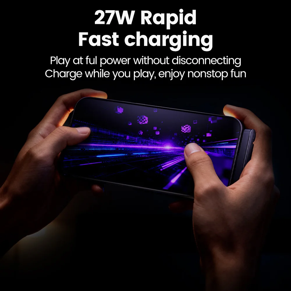 27W Type C to Lightning Fast Charging Cable with Foldable Stand