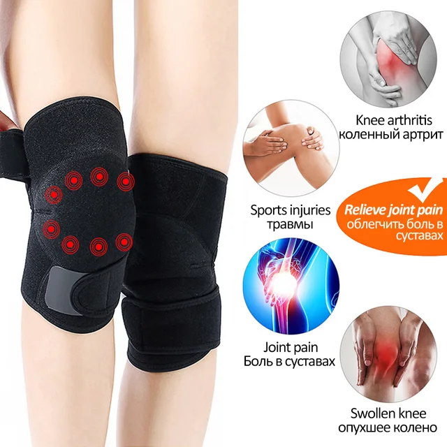 2PCS Tourmaline Knee brace Self Heating Knee Support Kneepad Arthritis Pain Relief magnetic knee pain Magnetic Knee pain Brace 4