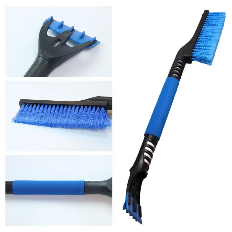 Car Snow Brush Retractable Ice Scraper With Comfortable Foam Grip Snow Scraper And Brush For Car Truck SUV Snow Removal Tools