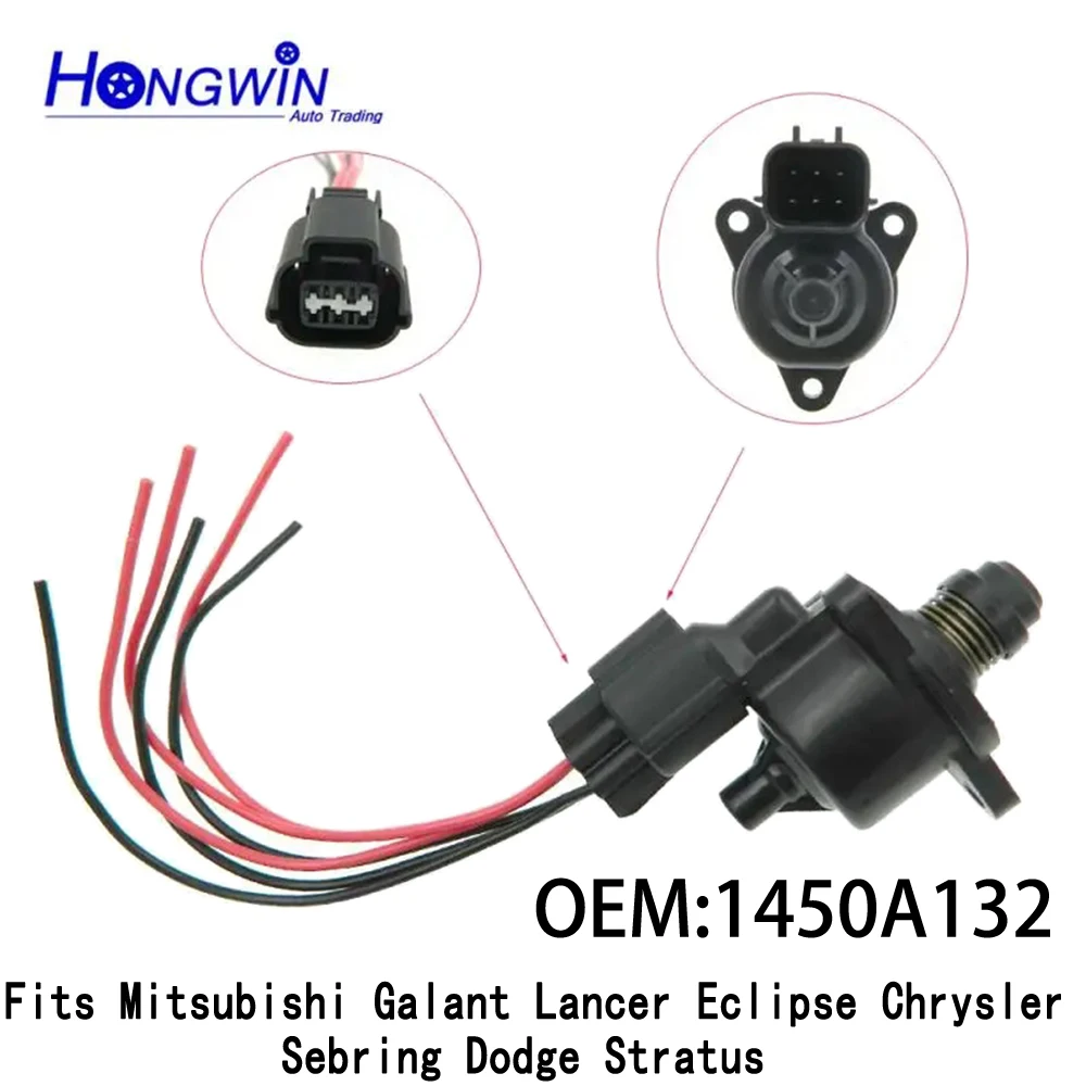 Genuine No.:1450A166 1450A132 Idle Speed Air Control Valve Wire Fits Mitsubishi Chrysler Dodge Lioncel Lancer MD613992 MD614743 pneumatic air valve idle stepper motor