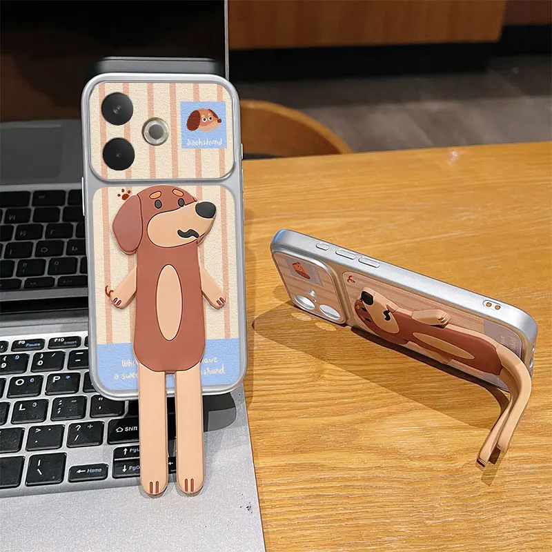 Polka Dots Cat Case with Stand Holder