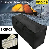 1/2PCS Garden Furniture Cushion Storage Bag Waterproof Anti-UV Rectangle Rip Proof 210D Oxford Fabric Christmas Tree Storage Bag 1