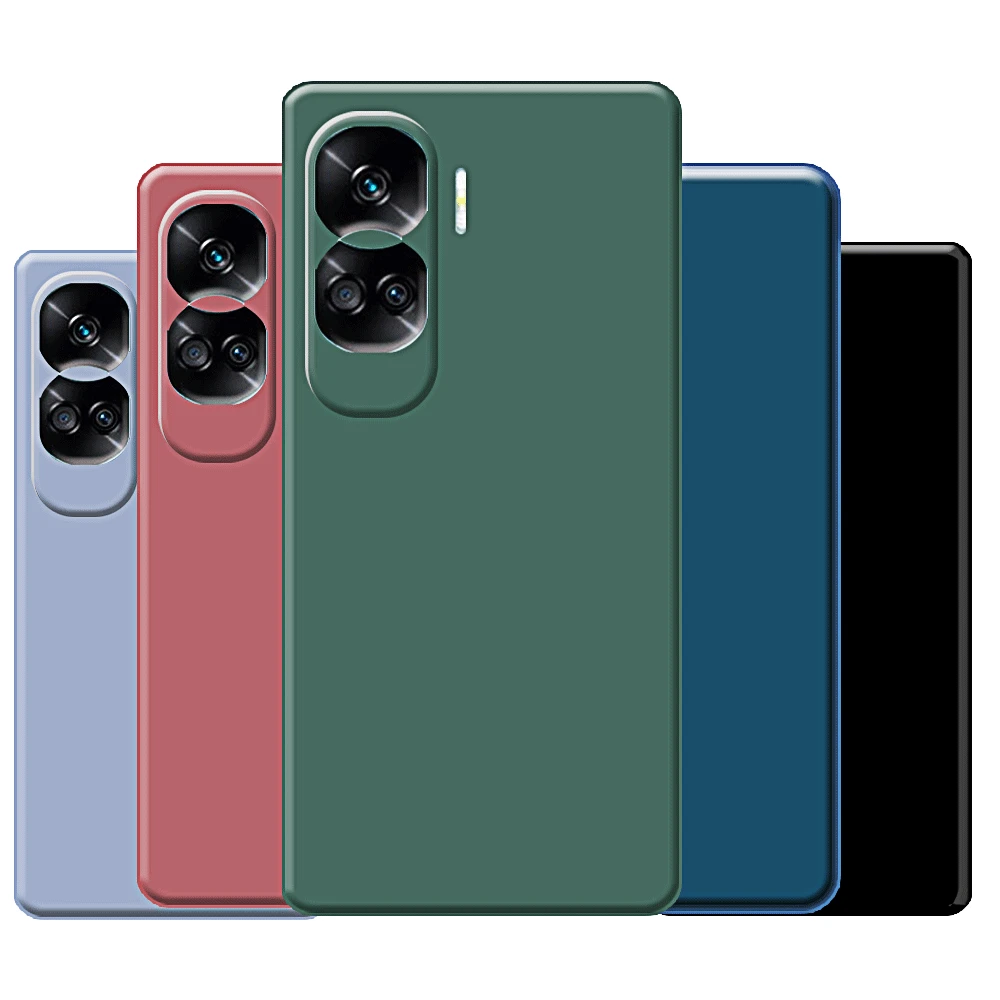 Premium Liquid Silicone Phone Case with Camera Lens Protection