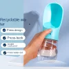2 In1 Dog Cat Water Bottle with Storage Food and Water Container for Puppy Pets dogs Feeder Bowl Outdoor Travel Pet supplies 2