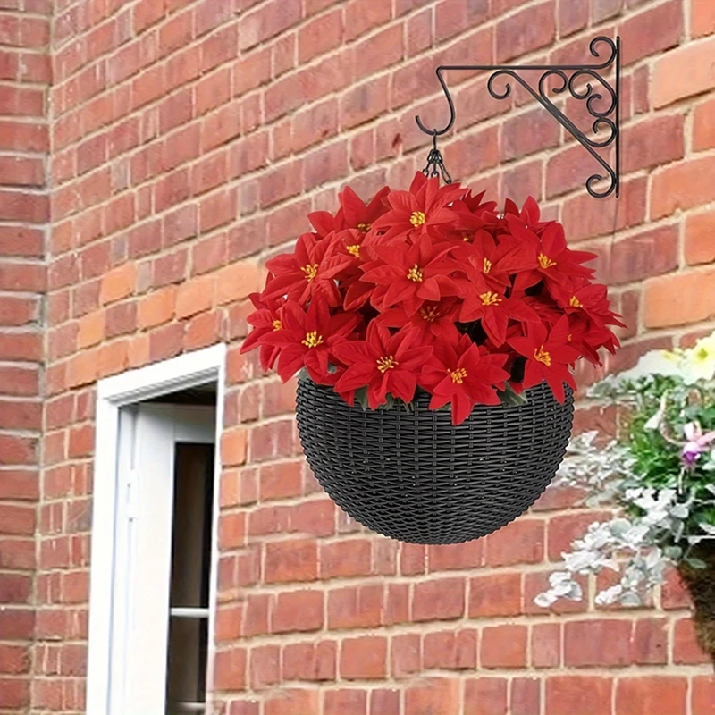 33 cm roter Weihnachtsblumenstrauß, Weihnachtsdekoration für Heimdekoration, Party, Vase, künstliche Blumen, Neujahr 2026 Ornament-Zubehör – Detail 9