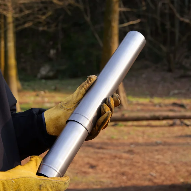 Soomloom Titanium Stove Accessories - Titanium Chimney Extension Pipe, Lightweight Extendable Pipe for Camping Firewood Stove