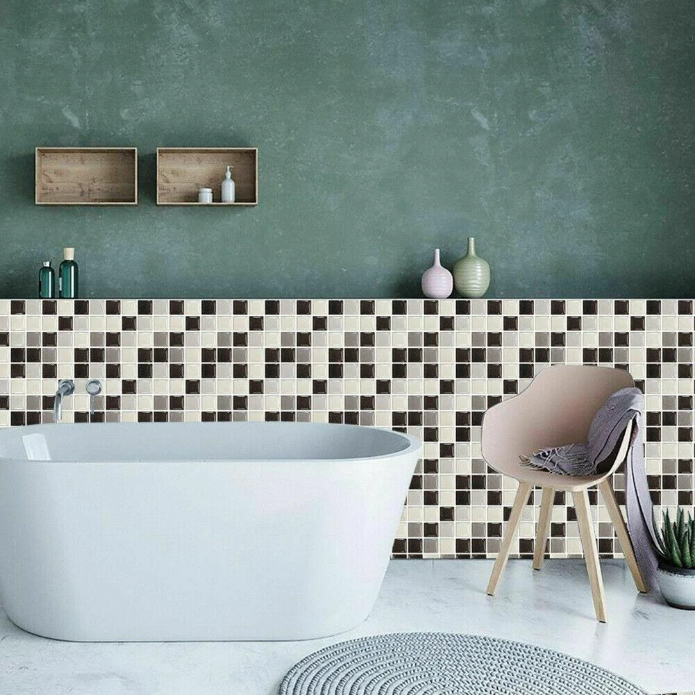 Adesivi Murali Autoadesivi 30x30 Cm, 10 Piastrelle, 0,9 M², Per Cucina E Bagno Resistenti Allumidita Facili Da Applicare E Rimuovere~p230245165
