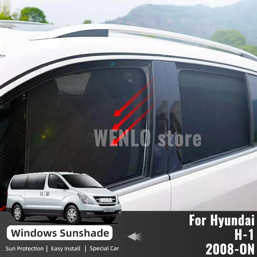Für Hyundai H-1 H1 2008-2023 Magnetische Auto Sonnenschirm Schild  Frontscheibe Vorhang Fenster UV Schutz Sonnenschutz Visier jalousien -  AliExpress