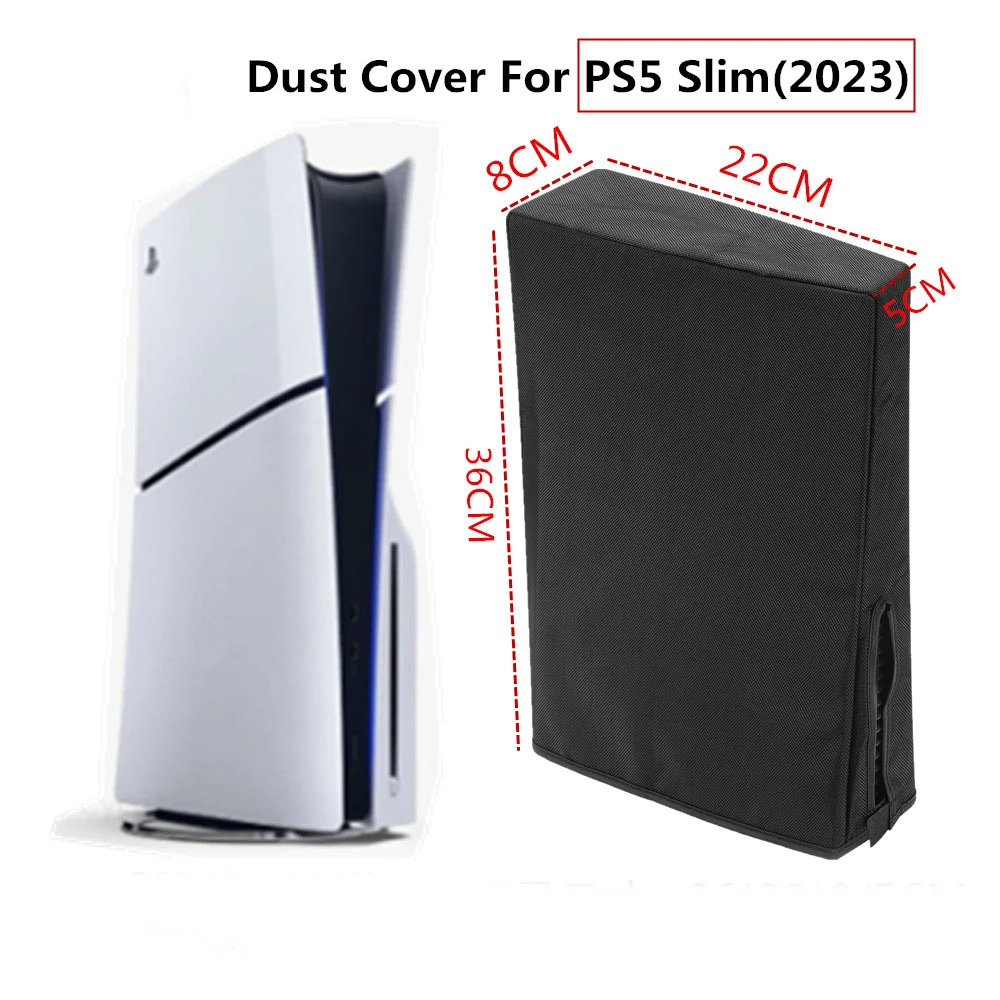 For PS5 Slim Console Dust Cover Dust Protector Custom Designed for Playstation 5 Slim Console Disc Edition & Digital