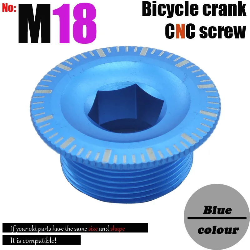 M15 M18 M19 M20 alliage d'aluminium 7075 vtt vélo manivelle bouchon à vis vélo de route pédalier couvercle bouchons boulon adapté pour SHIMANO JIANKUN IXF  18