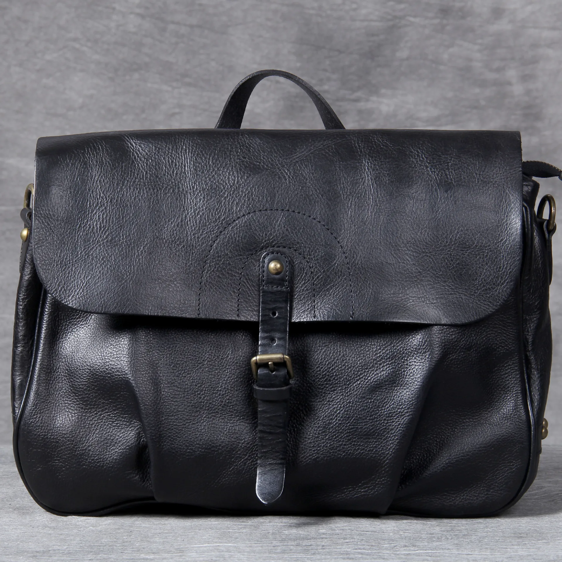 Genuine Leather Men Bag Casual Business Man Shoulder Crossbody Bags ...