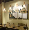Bamboo Chandelier Pendant Lamp Hanging Wood Ceiling Light Decor LED Chinese Hand Kitted Handmade Lighting for Home Living Room 6