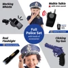 WizKidz Police Toys Set with Police Baton Handcuffs Toy Gun Police Hat for Kids Role Play Dress Up Pretend Play Accessories Gift 2