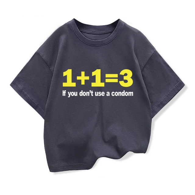 T-shirt en coton pour enfants avec imprimé numérique amusant, style décontracté et tendance, col rond, haut pour garçons 1