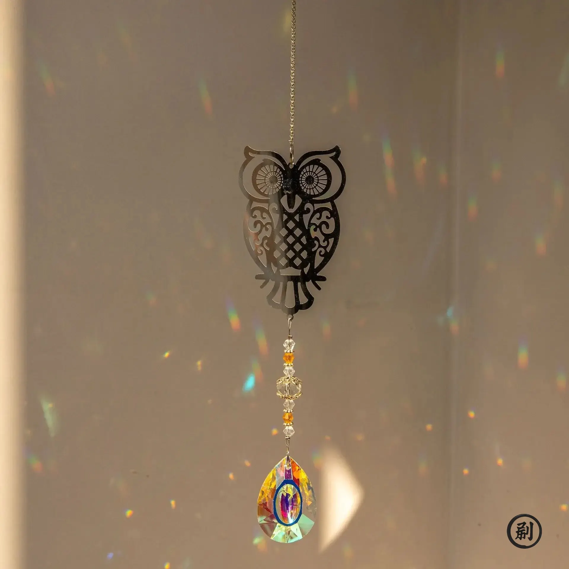 Crystal ornament Crystal Sun Catcher Prisms Hanging Rainbow Chaser Window Wind Chime Tree of Life Home Decoration Car Art Hanging Pendant