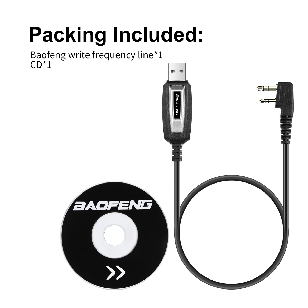 

BAOFENG 2 Pins USB Programming Cable For Baofeng UV-5R 888S UV-82 Two Way Radio Walkie Talkie Accessories