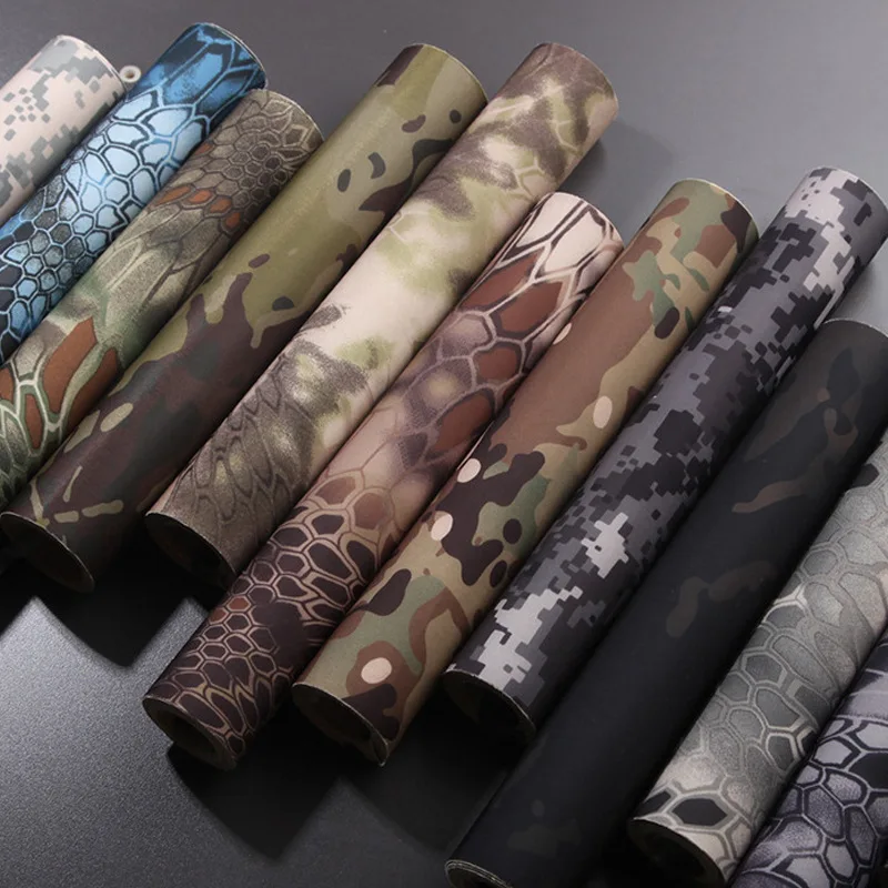 

Тактическая ткань, эластичная самоклеящаяся лента Camoflage 30*150 см, аксессуары для одежды и охоты, ткань «сделай сам» для страйкбола, Военные Поклонники