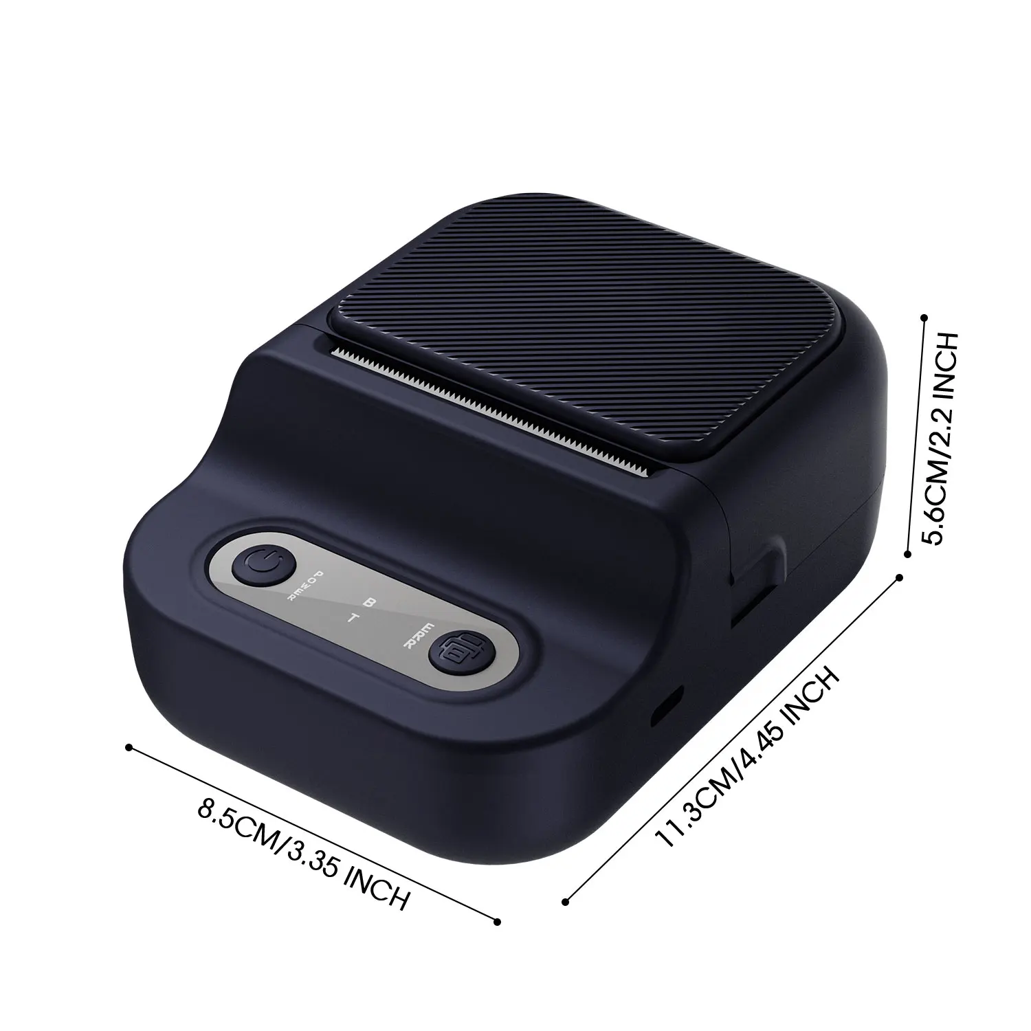 테이프가 포함된 휴대용 열전사 프린터 2인치 접착 라벨 프린터 미니 블루투스 스티커 메이커 스마트폰 PC 지원