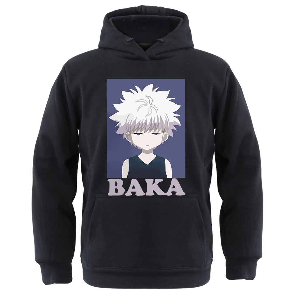 

Japan Anime Hunter X Hunter Hoodie Sweatshirts Mens Manga Killua Zoldyck Graphic Pullover Bodywarm Hip Hop Sudaderas Moletom