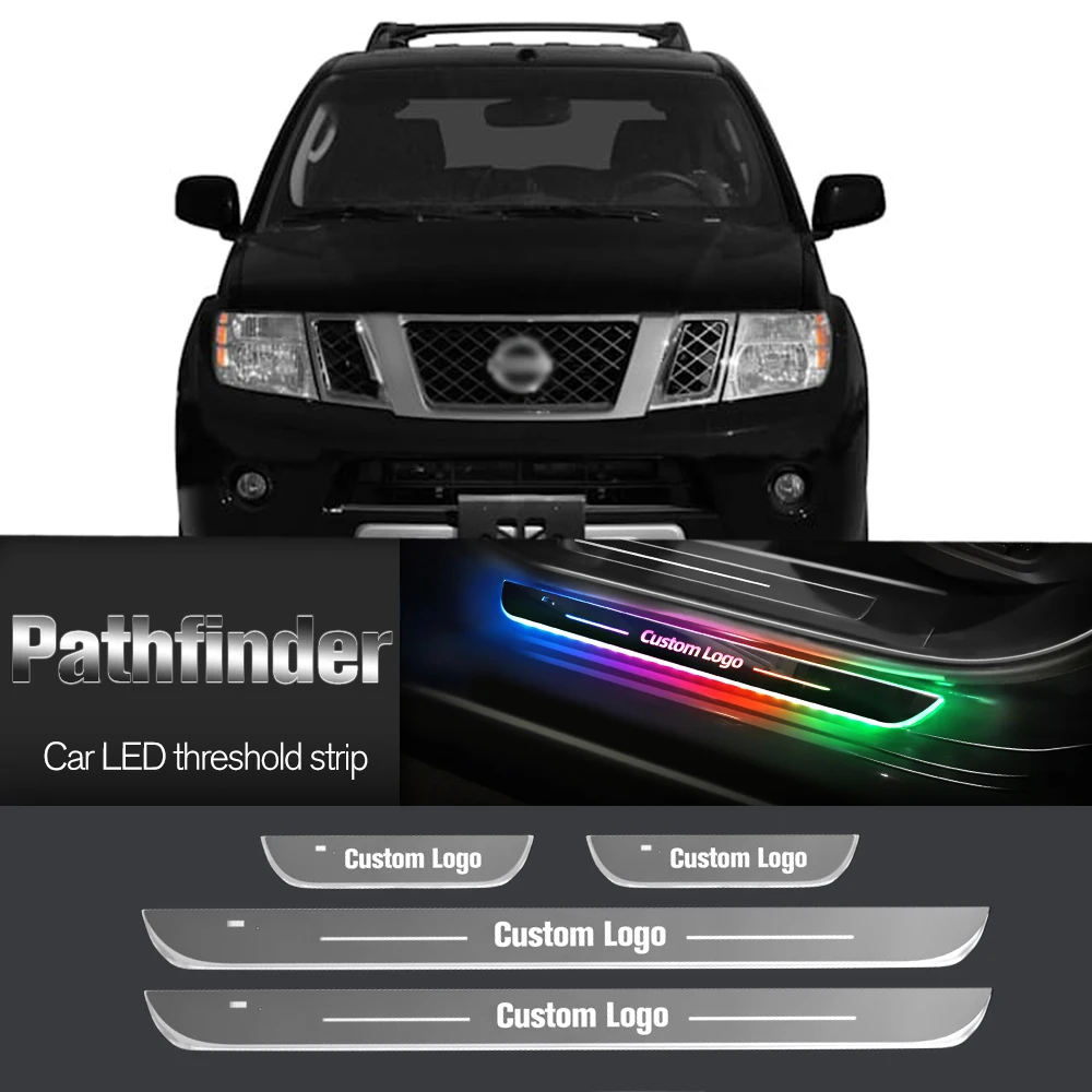 

Car Door Sill Light For Nissan Pathfinder R50 R51 R52 R53 1995-2023 Customized Logo LED Welcome Threshold Pedal Lamp Accessories