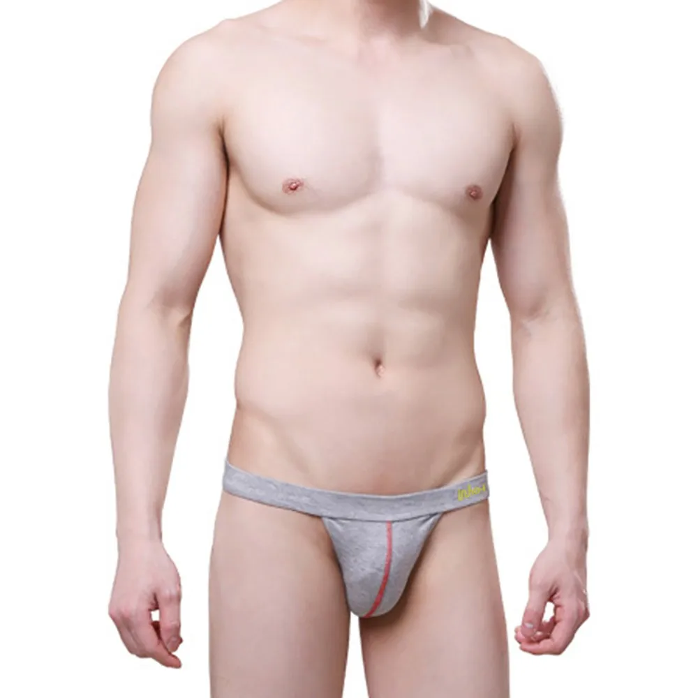 

1pc Man's Sports G-Strings Comfy Breathable Briefs Shorts Underwear Bulge Pouch Low-rise Bikini Thongs Lingerie Men Panties