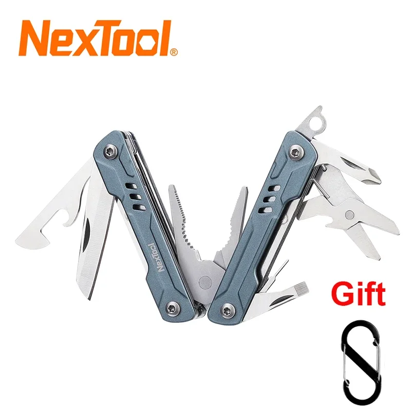 NexTool 미니 세일러 11 in 1 멀티 도구, 야외 접이식 플라이어, 포켓 나이프 도구, 와이어 커터, EDC 카드 핀 스크루 드라이버 가위