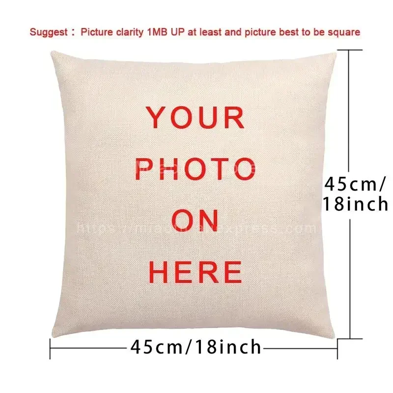 Personalized Family Pillow Covers - Custom Linen Cushion