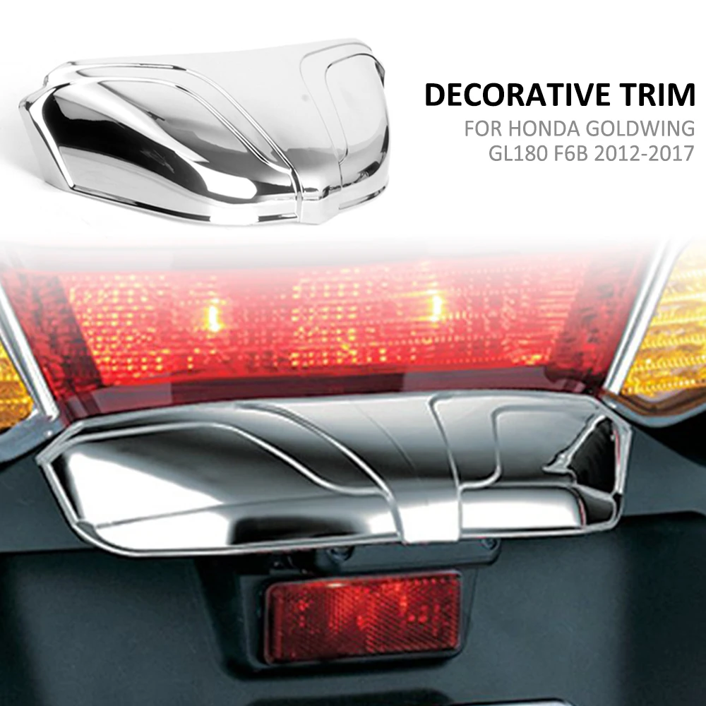 

Хромированная накладка на задний номерной знак мотоцикла, декоративная накладка на лампу для Honda Goldwing Gold Wing GL 1800 GL1800 F6B 2012-2017
