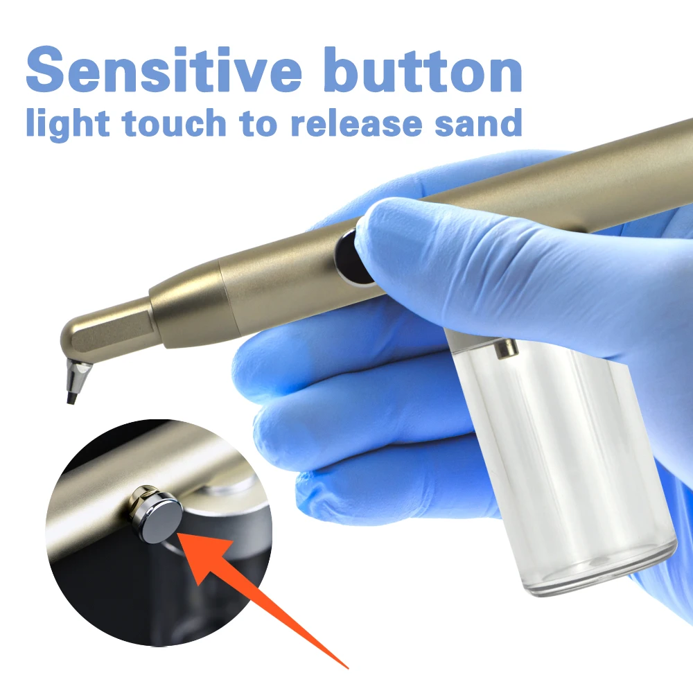 XND Dental Aluminum Oxide sandblasting gun Micro Blaster Microetcher Technician Air Polisher Surface Roughening Tool 2/4 Holes 4