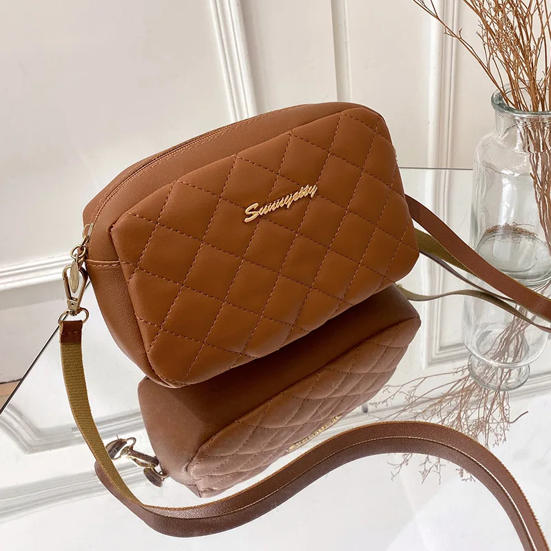 2021 Tassel Small Messenger Bag For Women Trend Lingge Embroidery Camera Female Shoulder Bag Fashion Chain Ladies Crossbody Bags 