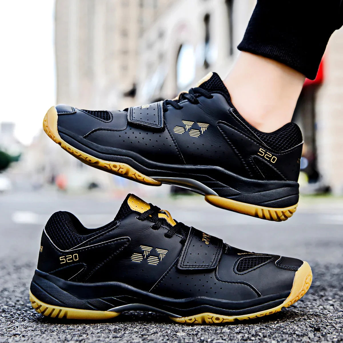Men's Badminton Shoes Unisex Tennis Shoes Breathable Fashion Athleisure Lace-up EVA Non-Slip Wear-resistant badminton shoes