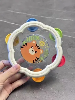 2 size Baby Musical Instruments Drum Montessori Toy 6 12 Months Rattles for Toddlers Interactive Music Educational Children Toys 1