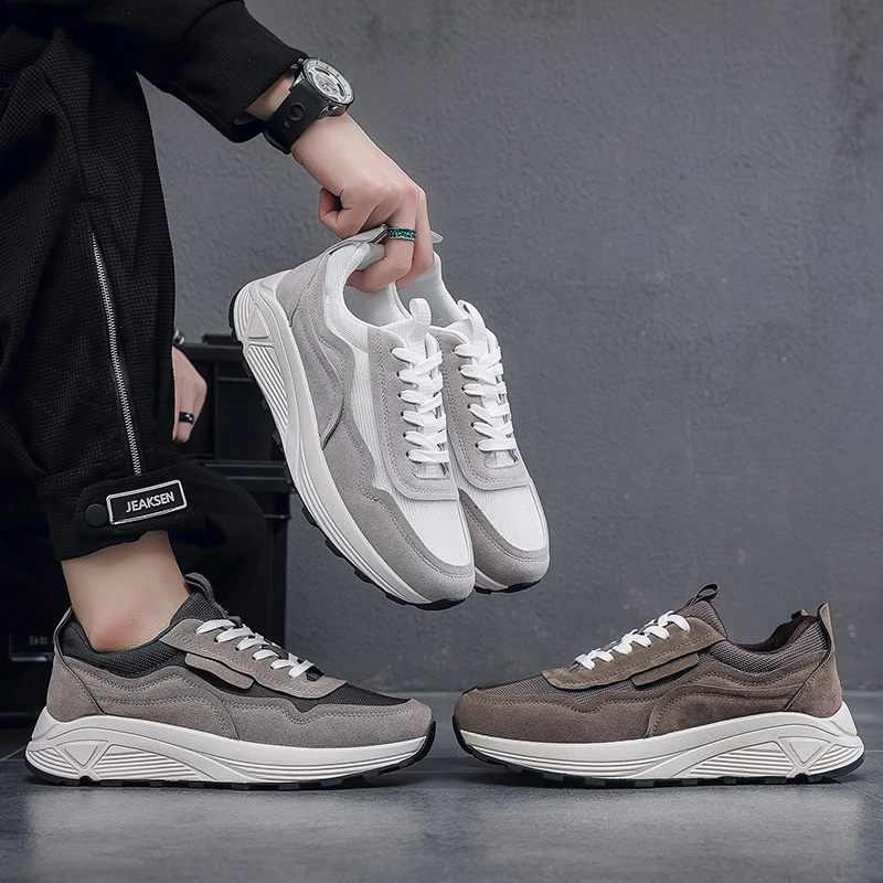 New Sports Casual Shoes Mesh Breathable Men's Shoes Light Color High Quality Lightweight Shoes Low Top Basketball Shoes