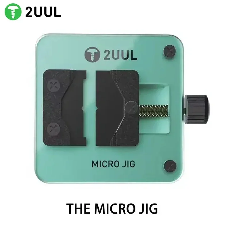 

2UUL Micro JIG Fixture Mobile Phone Motherboard PCB Board CPU Chip IC Planting Tin Holder Welding Pad Glue Clean Repair Clamp