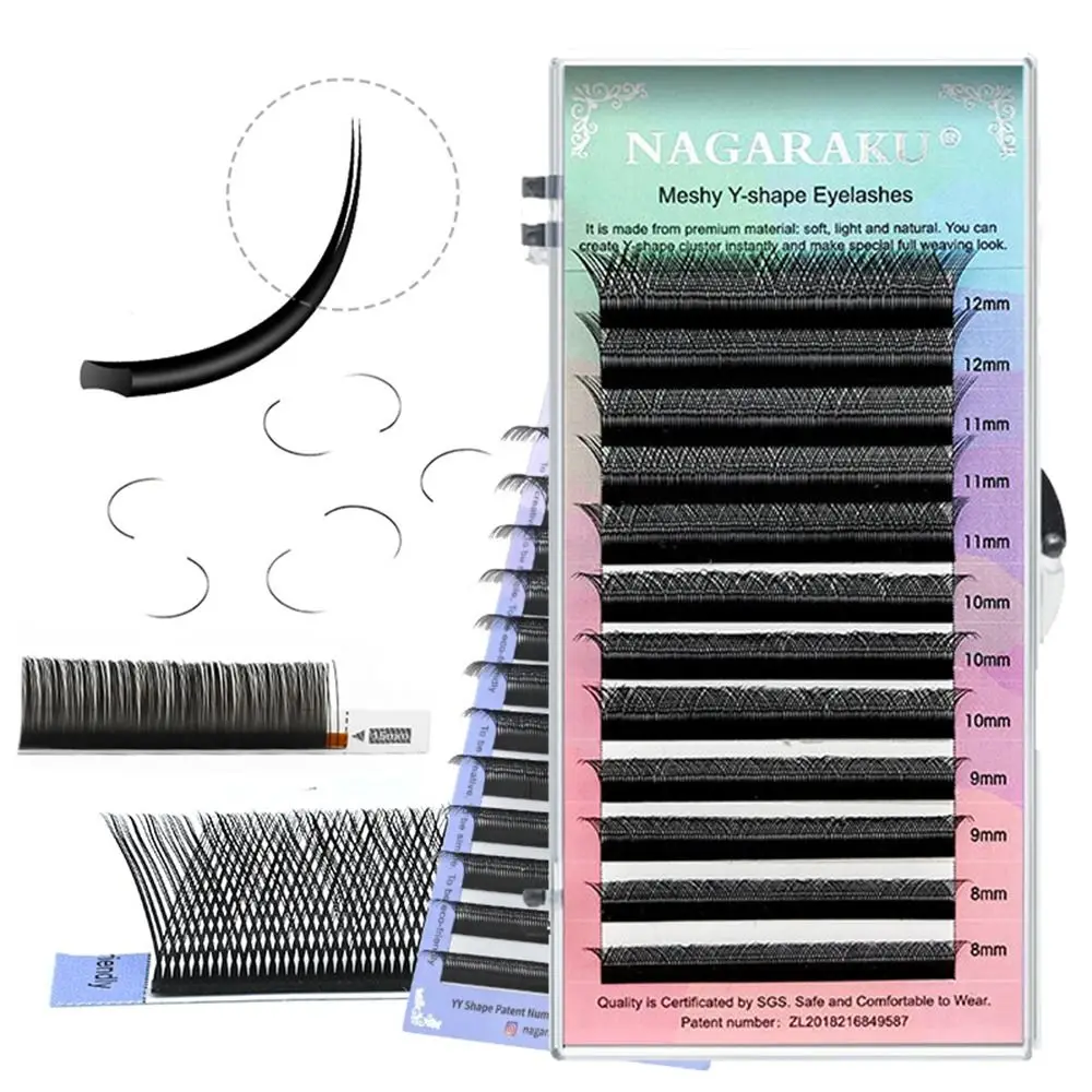 

Черные длинные 3D натуральные ресницы для наращивания накладные ресницы двойные верхние двойные разделенные кончики переплетенные корневые ресницы YY форма