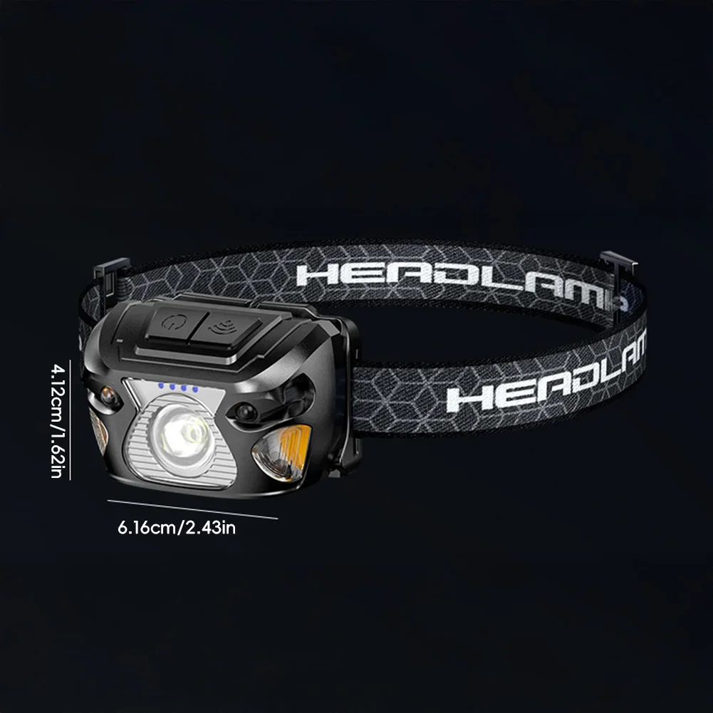 1Pc Rechargeable COB LED USB Headlamp Strong Magnetic Powerful Headlight Super Bright Waterproof Head Torch For Outdoor Fishing