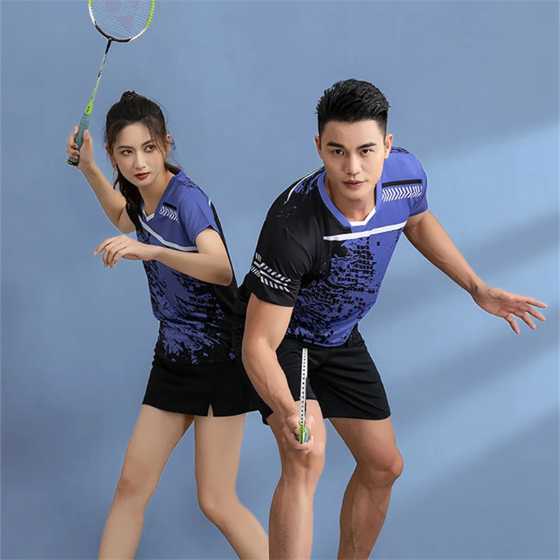 Badminton Jerseys & shorts Men & Women shuttlecock shirt Tennis skirt Badminton training suits Short sleeve tracksuit Sportswear