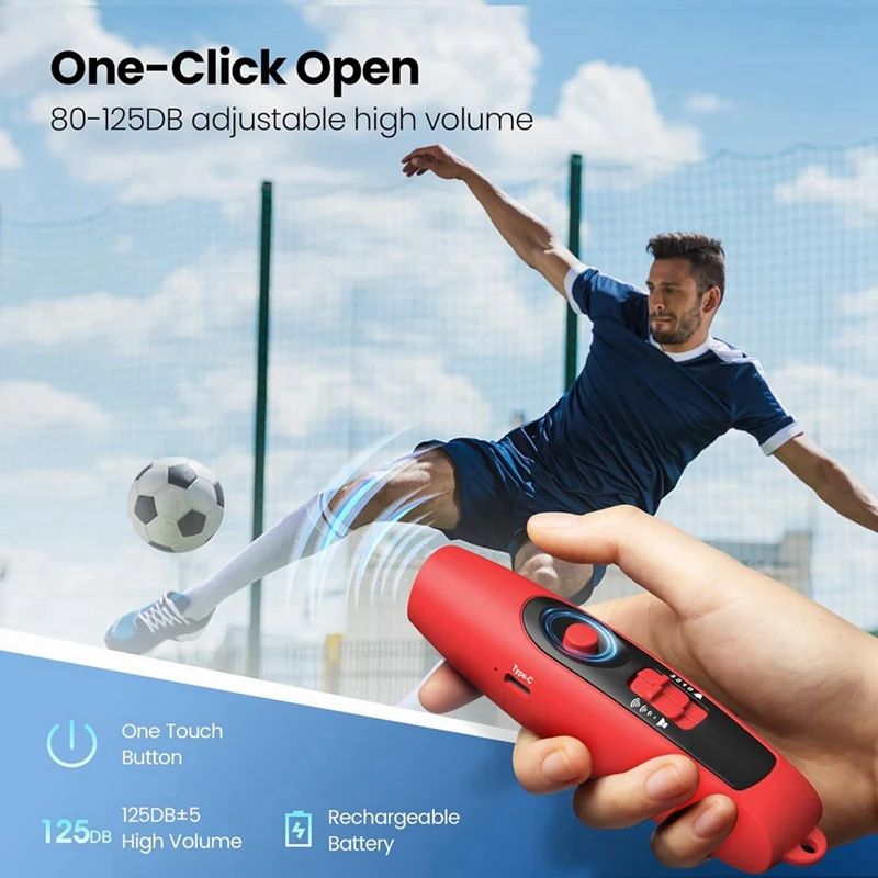 ABVH-Electronic Whistle With USB Charging,For Referee Coaches Teacher,Outdoor Sport Game Camping Whistle With Lanyard