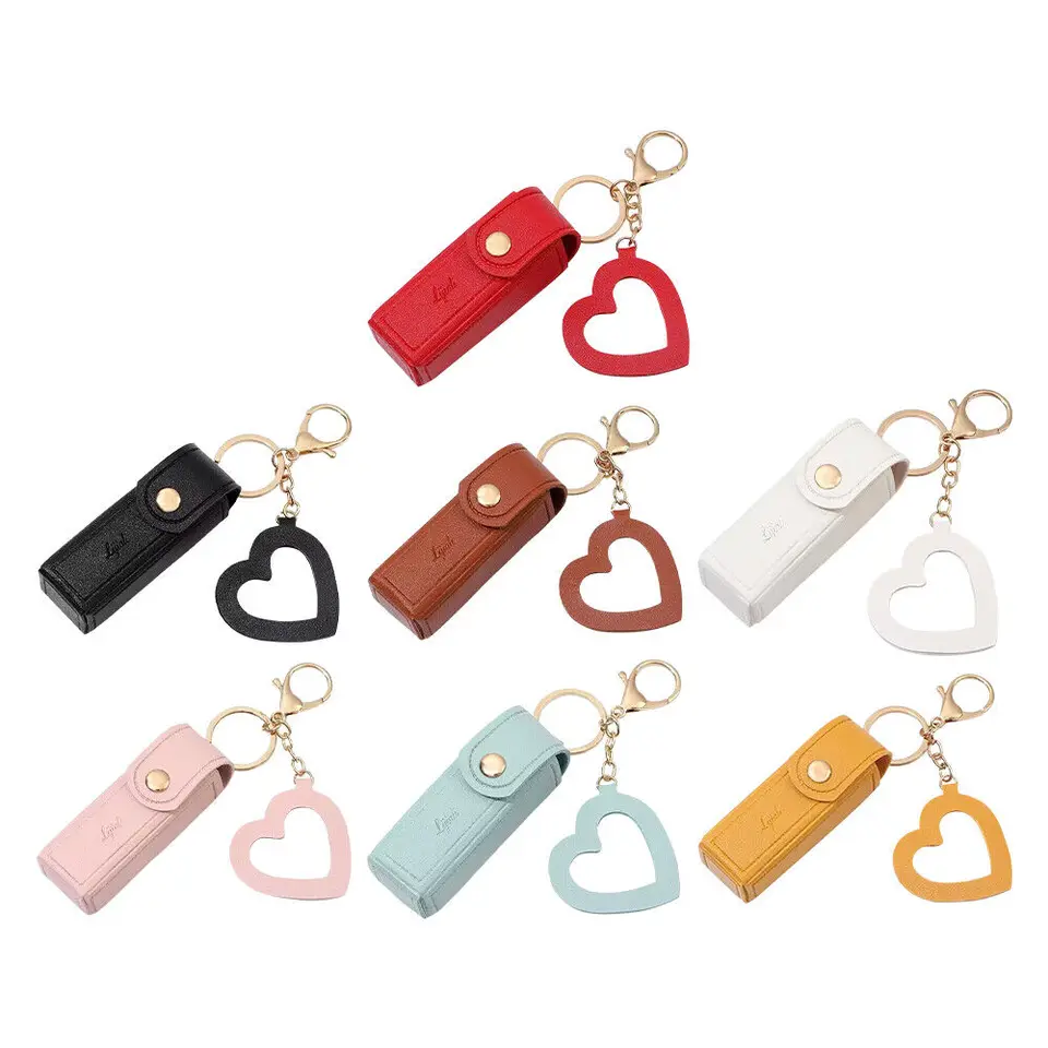 Confezione Da 10 Portachiavi Porta Rossetto – Custodia Compatta Per Balsamo Labbra E Lucidalabbra, Regalo Personalizzabile Per Donne, Multicolore