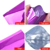 100pcs Colored Aluminum Foil Bags Heat Sealable - Food Grade Top Open Aluminizing Plastic Flat Pouch Powder Facial Mask Package 2