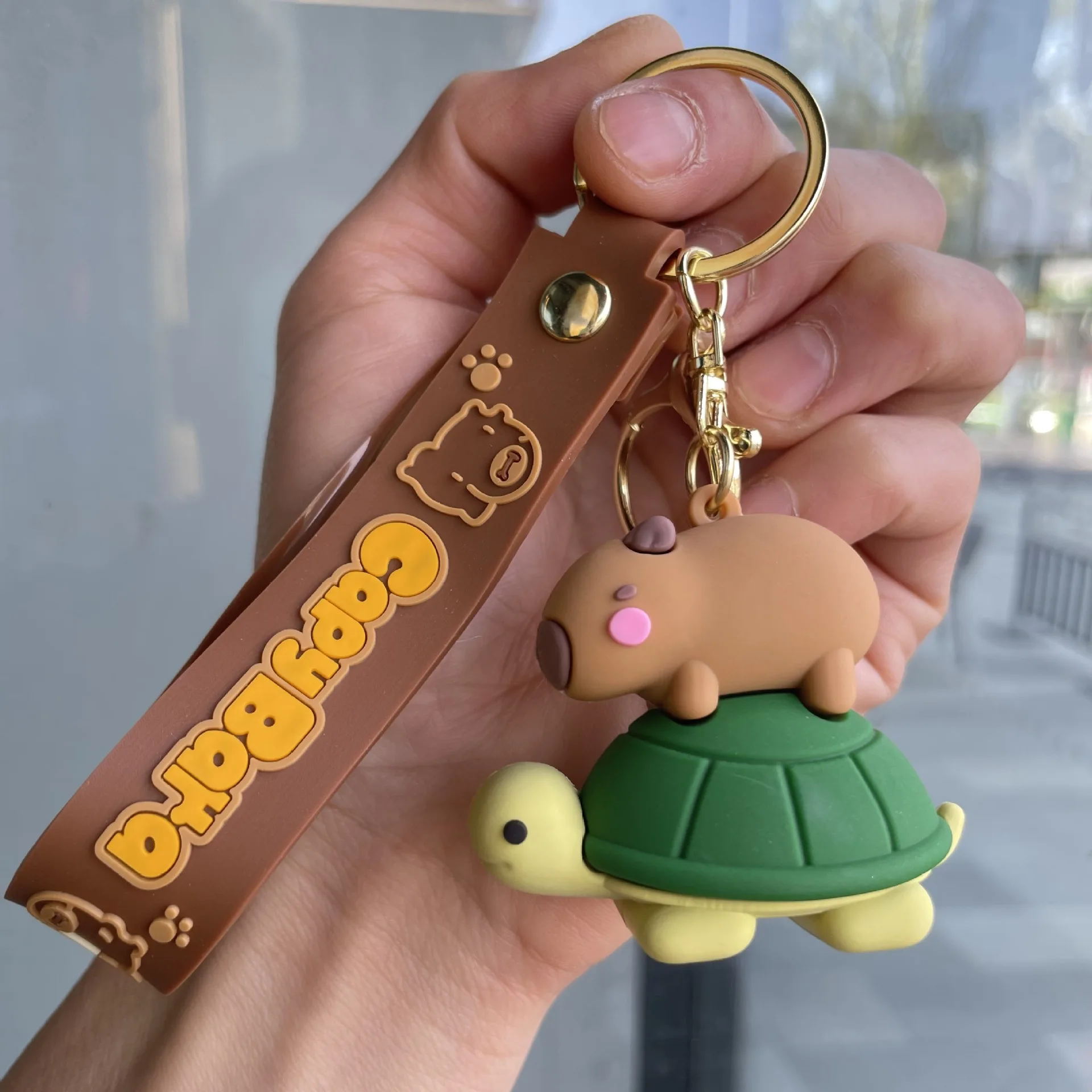 Capybara Keychain - Cute Cartoon Charm