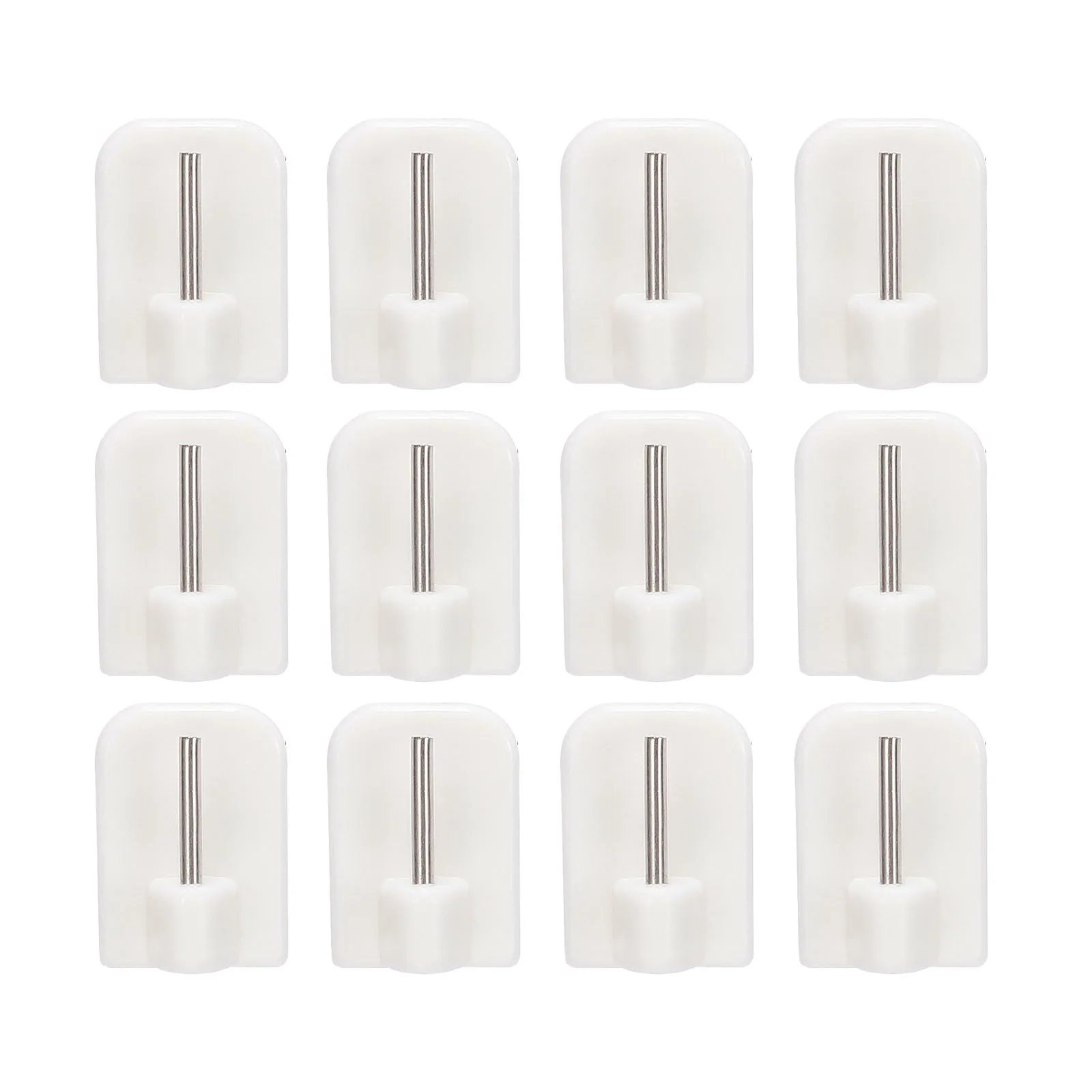 

Practical Self Adhesive Hooks for Curtain Rods Easy Installation Suitable for Various Spaces Long Lasting Use 12pcs