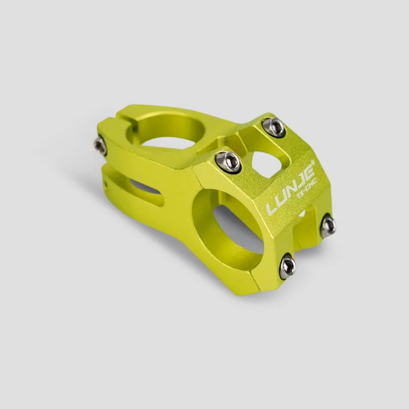 Potence De Vélo 31,8 X 45 Mm - Alliage Aluminium 6061 Creux - Élévation 0° - Pour Route, VTT - Jaune